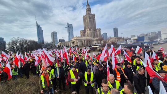 Protest rolników w Warszawie