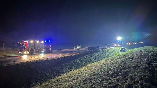 Wypadek na obwodnicy Puław Wypadek na obwodnicy Puław