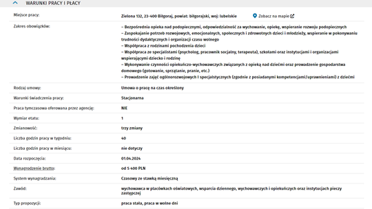 WYCHOWAWCA W PLACÓWCE SPECJALISTYCZNO-TERAPEUTYCZNEJ
