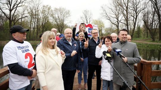 Konferencja prasowa Michała Krawczyka w Jastkowie Konferencja prasowa Michała Krawczyka w Jastkowie