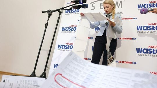 Konferencja prasowa posłanki Marty Wcisło Konferencja prasowa posłanki Marty Wcisło