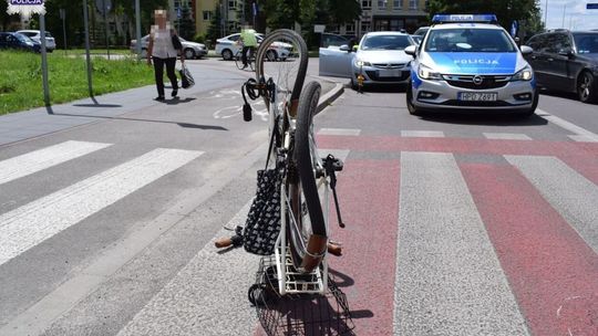 Wypadek w Zamościu. Potrącenie rowerzystki