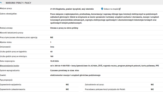ELEKTROMONTER DO PRACY POD ZIEMIĄ
