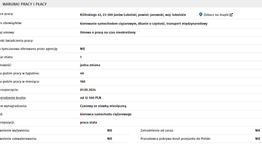 KIEROWCA SAMOCHODU CIĘŻAROWEGO