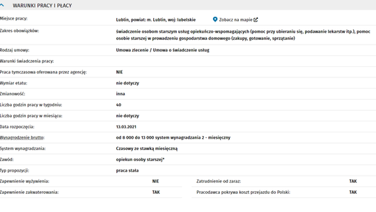 OPIEKUN/OPIEKUNKA NAD OSOBĄ STARSZĄ I PROWADZENIE GOSPODARSTWA DOMOWEGO