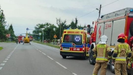 Wypadek dziecka na hulajnodze w Sitańcu