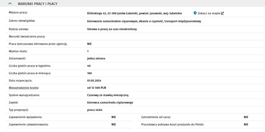 KIEROWCA SAMOCHODU CIĘŻAROWEGO