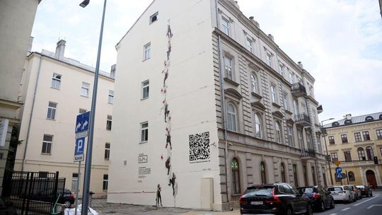 Mural przy ulicy Krakowskie Przedmieście