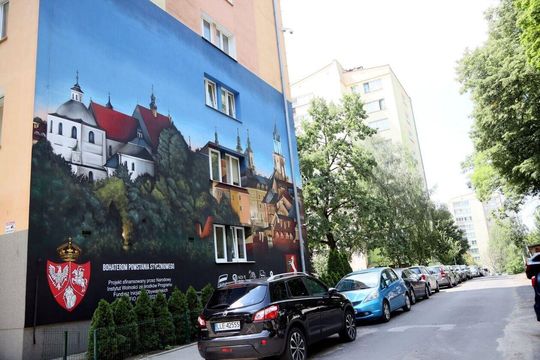 Mural przy ulicy Wiercieńskiego