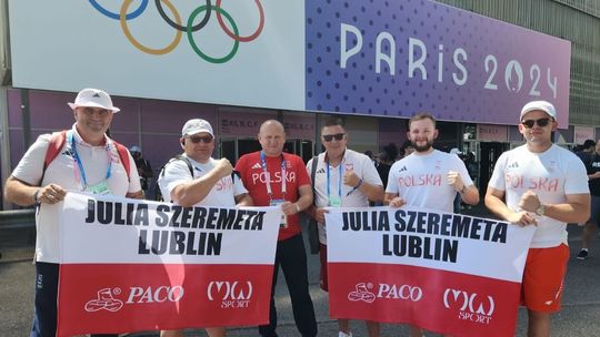 Kibice z Lublina dopingowali w Paryżu Julię Szeremetę