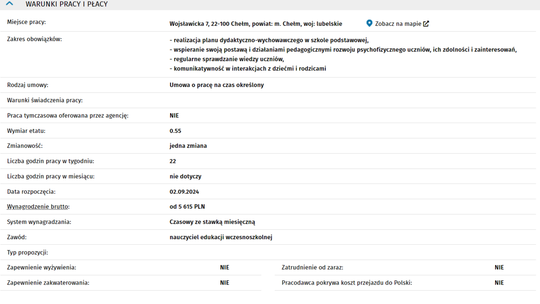 NAUCZYCIEL EDUKACJI WCZESNOSZKOLNEJ