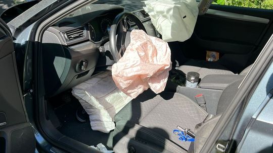 Wypadek na trasie Kraśnik-Lublin Wypadek na trasie Kraśnik-Lublin