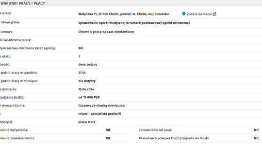LEKARZ SPECJALISTA PEDIATRII