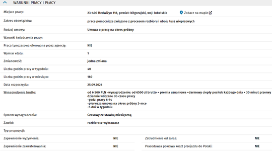 PRACOWNIK ROZBIORU TUSZ