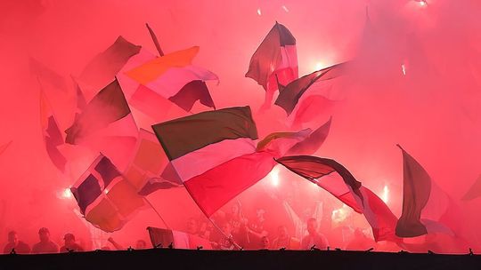 Kibice podczas meczu Motoru ze Śląskiem