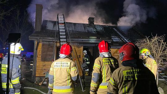 Pożar w Bukowej koło Biłgoraja Pożar w Bukowej koło Biłgoraja