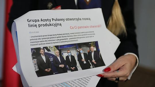 Europosłanka Marta Wcisło mówi o nieprawidłowościach w Grupie Azoty
