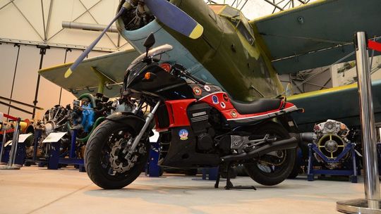 Motocykl z Top Guna w Dęblinie