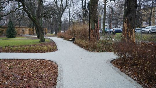 Nowe alejki na skwerze