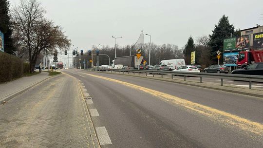 Rozsypane zboże na ulicach Lublina