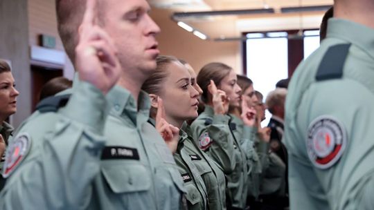 Ślubowanie nowych funkcjonariuszy IAS