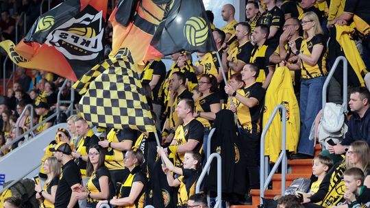 Kibice na meczu Bogdanka LUK Lublin - Aluron CMC  Warta Zawiercie