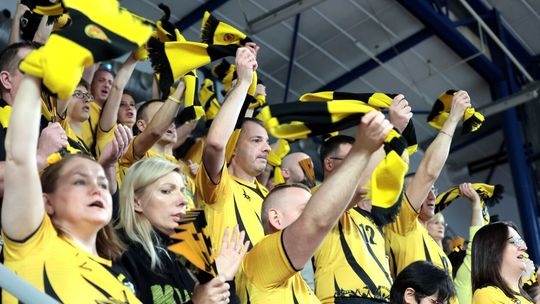 Kibice na meczu Bogdanka LUK Lublin - Barkom Każany Lwów