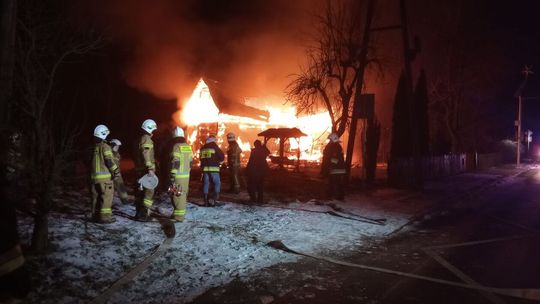 Pożar w miejscowości Grabówka