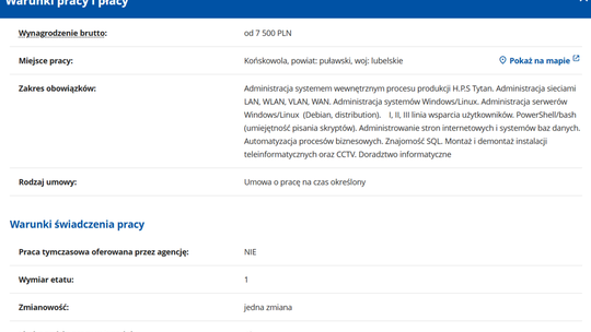 IINŻYNIER SYSTEMÓW SIECI KOMPUTEROWYCH