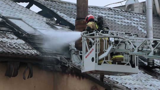 Pożar zakładu przemysłowego 