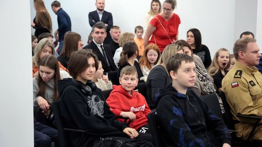 Uroczystości w Centrum Powiadamiania Ratunkowego.