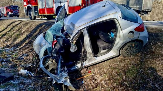 Wypadek na DK17 w Krasnymstawie