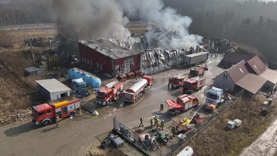 Pożar w miejscowości Baraki