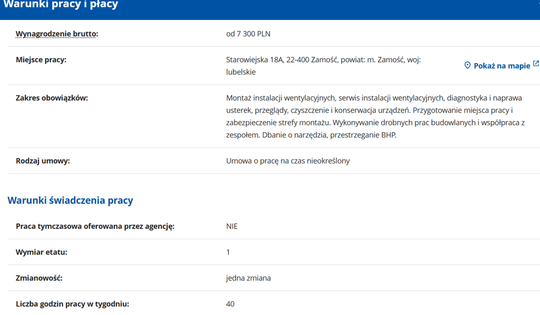MONTER/KONSERWATOR INSTALACJI WENTYLACYJNYCH