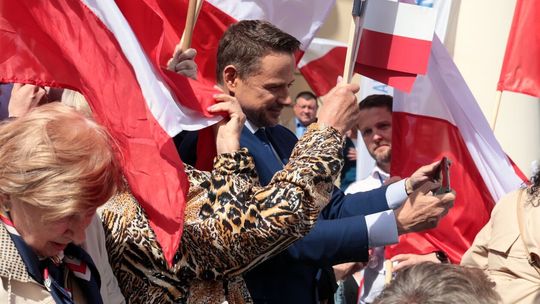 Trzaskowski na wiecu w Lublinie. Trzaskowski na wiecu w Lublinie.