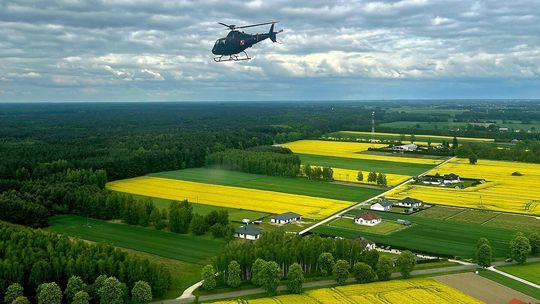 Dęblińscy piloci pokazali wiosenne krajobrazy