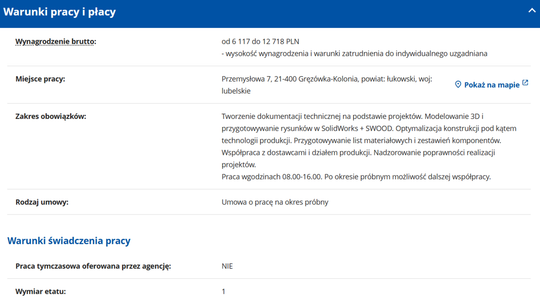 Technolog konstruktor mebli - SolidWorks + SWOOD, AutoCAD