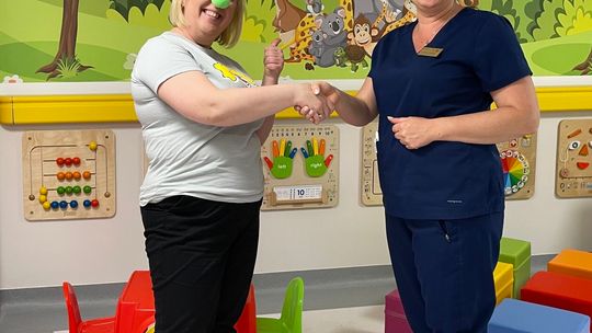 Kącik radości na pediatrii szpitala w Zamościu Kącik radości na pediatrii szpitala w Zamościu