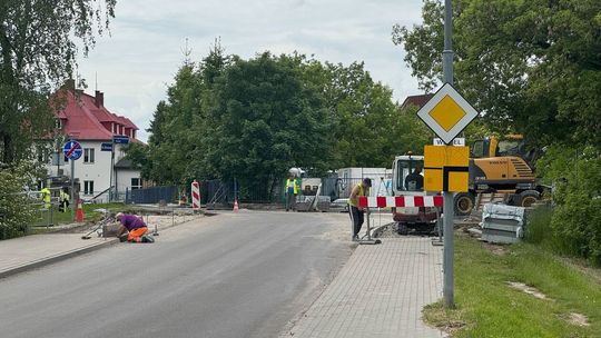 Prace drogowe w rejonie Rotundy i zalewu miejskiego Prace drogowe w rejonie Rotundy i zalewu miejskiego
