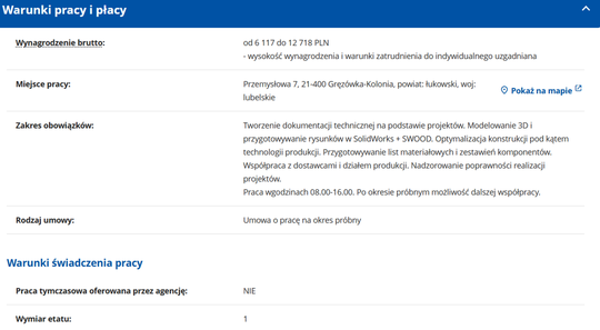 TECHNOLOG KONSTRUKTOR MEBLI