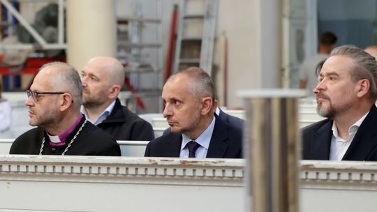 Kapsuła czasu zamknięta. Remont kościoła ewangelickiego. Kapsuła czasu zamknięta. Remont kościoła ewangelickiego.