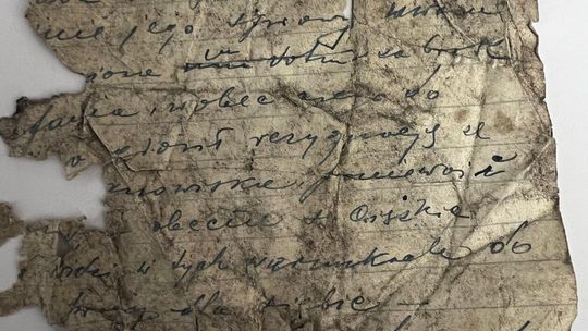 notatka z kamienicy Rynek 5 w Lublinie