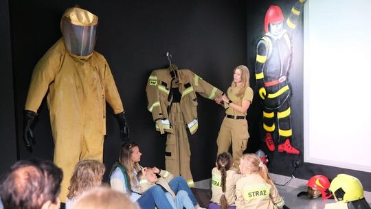 Spotkanie z cylku Lublin. Zawodowcy w interaktywnym centrum PSP przy ul. Szczerbowskiego