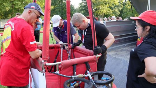 Zawody balonowe w Nałęczowie.