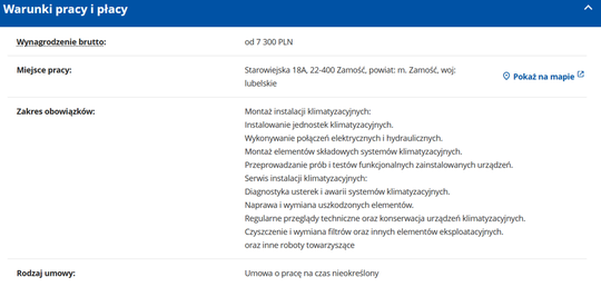 MONTER/KONSERWATOR INSTALACJI KLIMATYZACYJNYCH