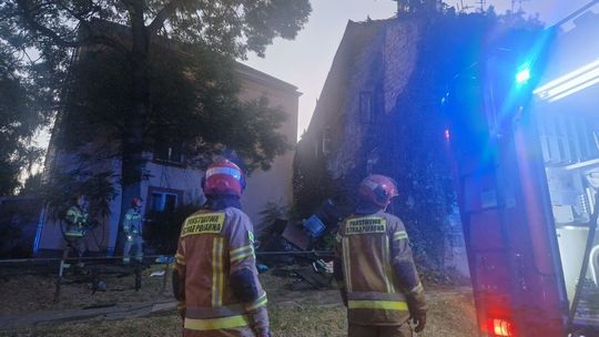 Nocny pożar kamienicy  przy ulicy Słowikowskiego 