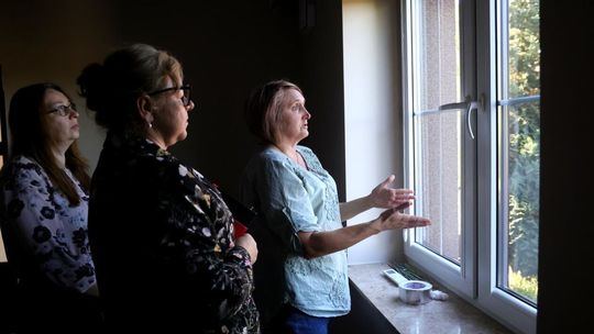 Zniszczenia po wybuchu w Osinach Zniszczenia po wybuchu w Osinach