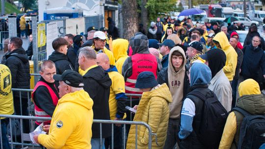 Kibice przed finałem Motor Lublin - KS Toruń
