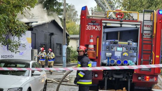 Pożar przy ul Bulwarowej