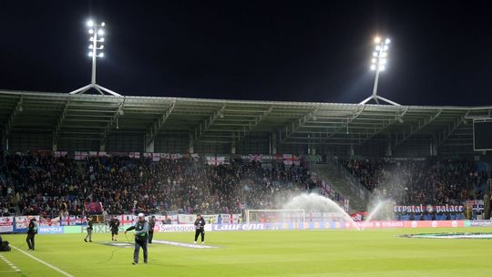 Kibice na meczu Dynamo Kijów - Crystal Palace